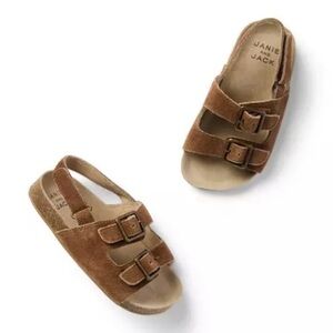 Janie and Jack Leather Buckle Sandals